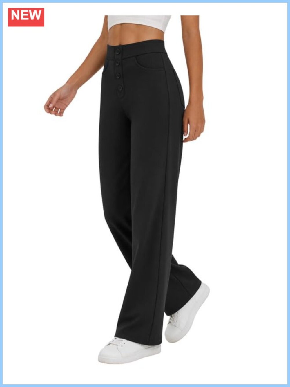 Womens Wide Leg Dress Pants Stretchy Business Casual Work Trousers